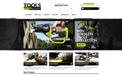 工具 &amp; Equipment Responsive Magento Theme