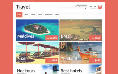 Travel Agency Responsive Magento Theme