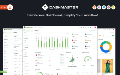 Dashmaster – Bootstrap 5 Admin &amp;amp; Dashboard sablon