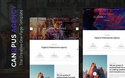 Canopus - Kreativ mall för en sida