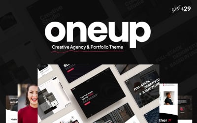 Oneup – Modern ügynökség és portfólió WordPress téma