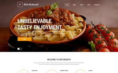 Italian Pasta Restaurant Drupal Template