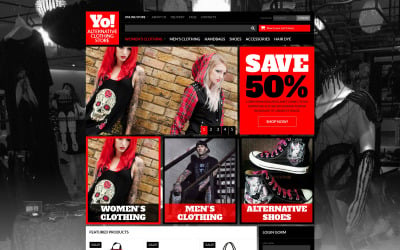 Alternative Clothing Store VirtueMart Template