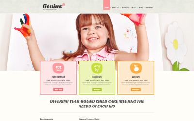 Kids Center 响应 Joomla Template