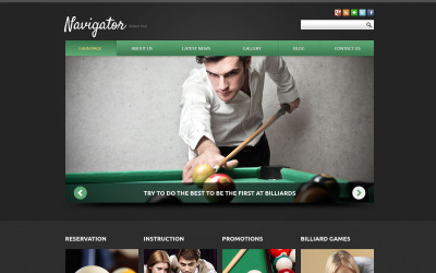 Billiards Responsive Joomla Template