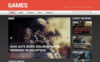 Game Portal Responsive WordPress Theme