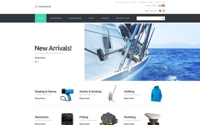 Marine Store ZenCart Template