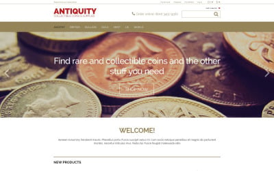 Collectible Coins Magento Theme