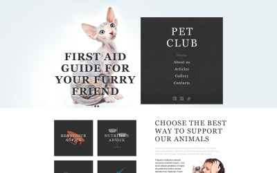 Animals &amp; Pets Muse Template