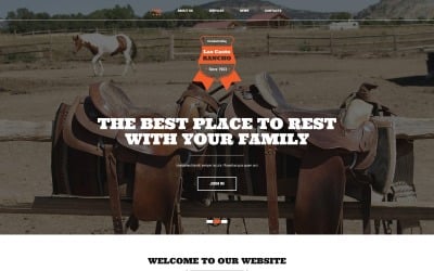 Cowboy Ranch Joomla-sjabloon