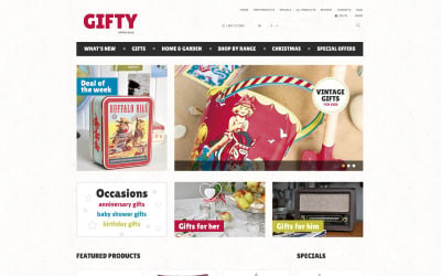 Gifts Store ZenCart Template