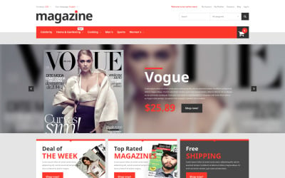 Magazine Store Magento Theme