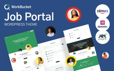 WorkBucket - Portail d&amp;#39;emploi, thème WordPress pour l&amp;#39;annuaire de recrutement