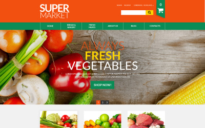 Online Supermarket VirtueMart Template