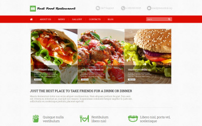 Tema de WordPress para restaurante de comida rápida