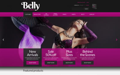 Belly Dance Dress Shop VirtueMart Template