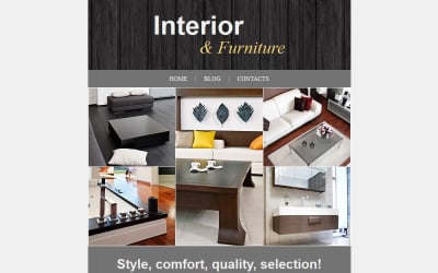 Interior &amp; Furniture Responsive Newsletter Template