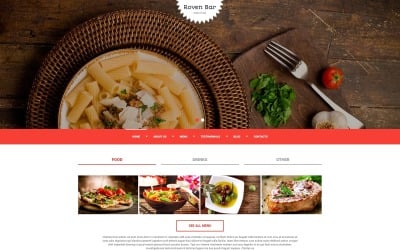 Modelo de Joomla responsivo de restaurante europeu