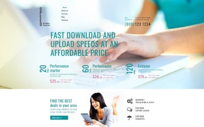 Internet Connection Joomla Template