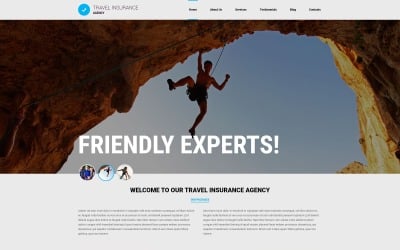 Modelo de Joomla responsivo para agência de viagens