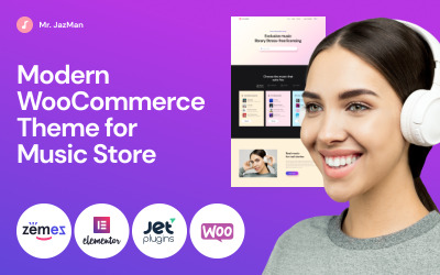 Мистер JazMan - Тема WooCommerce для музыкального магазина