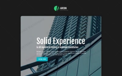 Architecture Responsive Landing Page Template