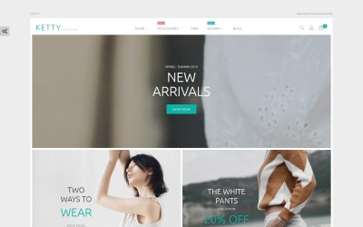 Ketty - Tema Magento para tienda de moda