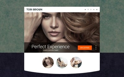 Model Agency Responsive Landing Page Template