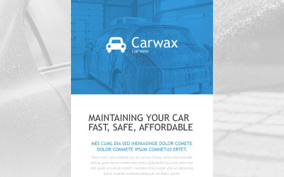 Car Wash Responsive Newsletter Template