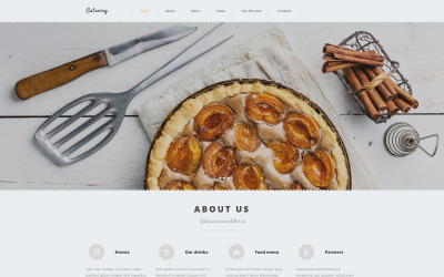 Catering 响应 Moto CMS 3 Template
