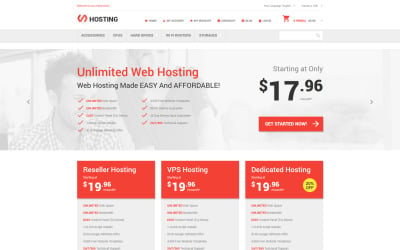 Hosting Online Store Magento Theme