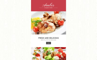 European Restaurant Responsive Nieuwsbrief Template