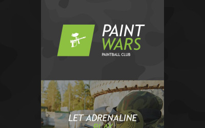 Modèle de Newsletter de paintball réactif