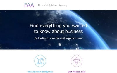 Financial Advisor 响应 新闻letter Template