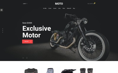 Motorsports Store Magento-thema