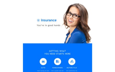 Insurance Responsive 新闻letter Template