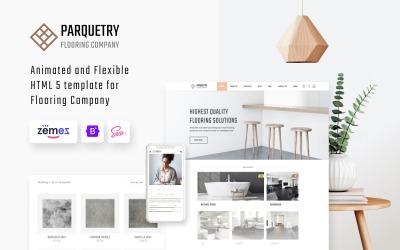 Parqueterie - Flooring Company的HTML5网站模板