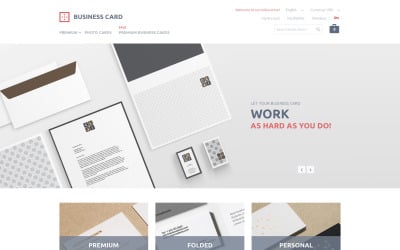 Business Card Printing Magento Theme