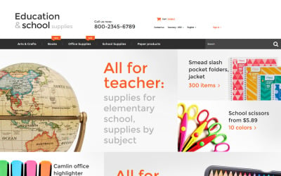 教育  School Supplies PrestaShop Theme