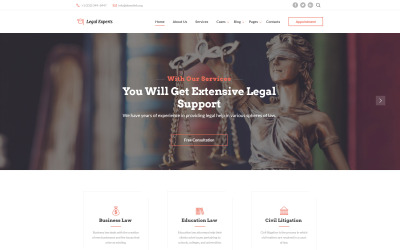 Traffic Ticket Attorney Website Template