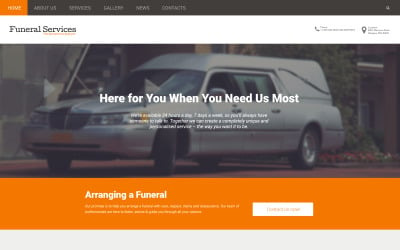 Funeral 服务 Responsive Drupal Template