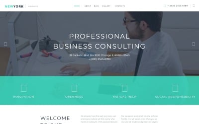 Business &amp; Services Responsive WordPress Theme