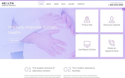 Health Diagnostic Laboratory Joomla Template