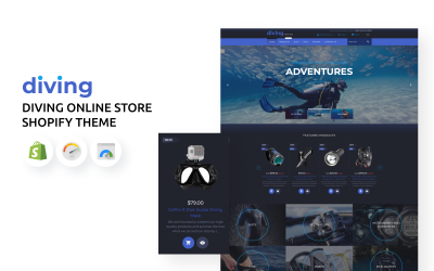 Dykning Online Store Shopify-tema