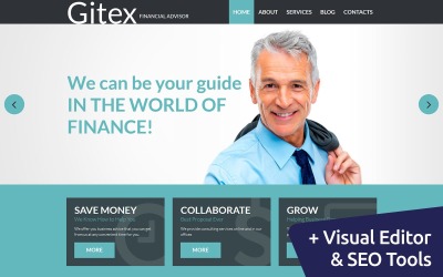 Gitex -金融顾问Moto CMS 3模板