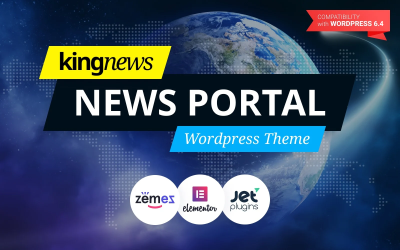 KingNews - Nieuwsportaal &amp;amp; Magazine WordPress-thema