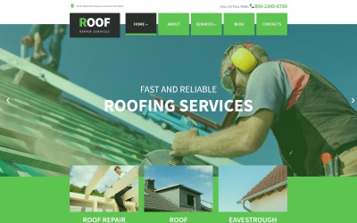 Тема WordPress для ремонта крыши
