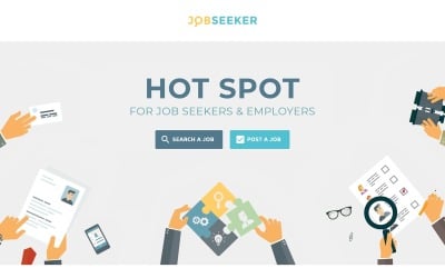 Job Seeker Landing Page Template