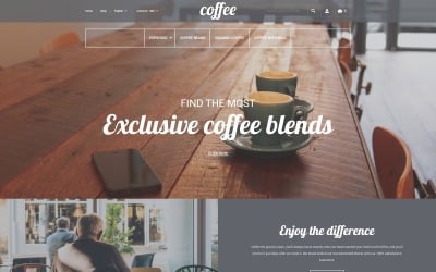 Koffieshop Magento-thema