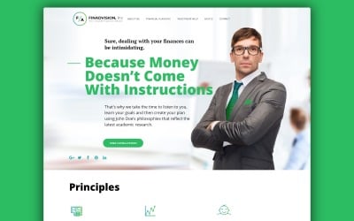 FinAdvision Inc Website Template